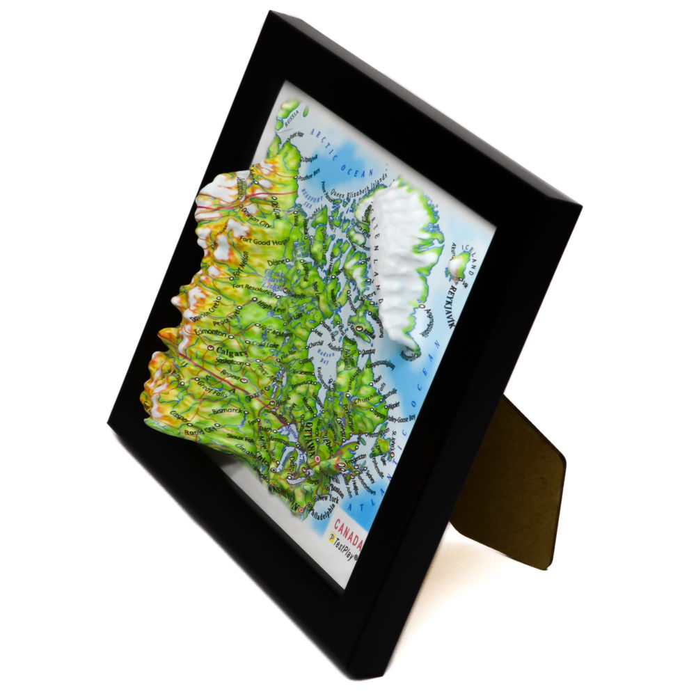 Canada 3D Map by TestPlay - Souvenir, Keepsake, Decor
