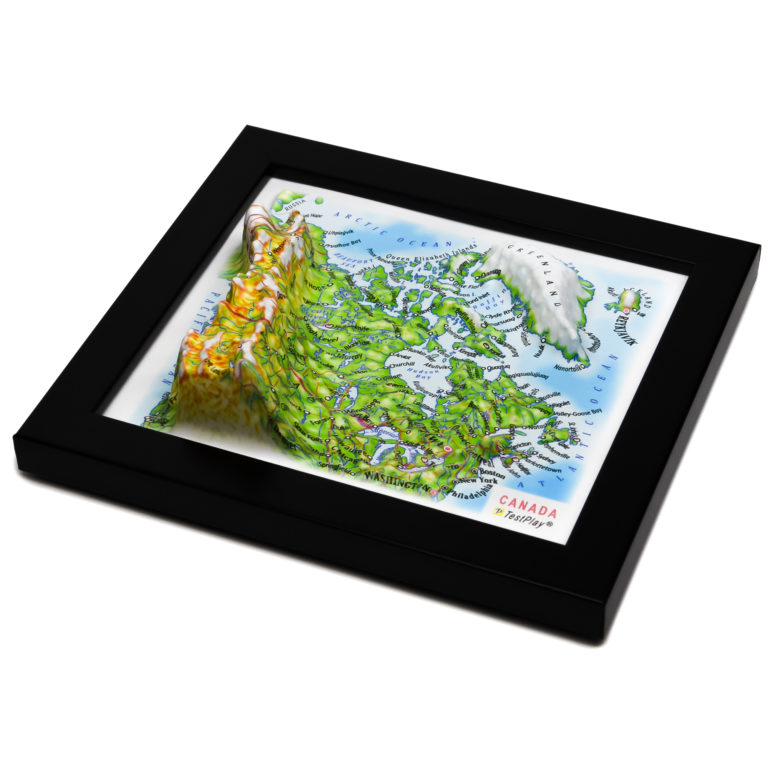 Canada 3D Map by TestPlay - Souvenir, Keepsake, Decor