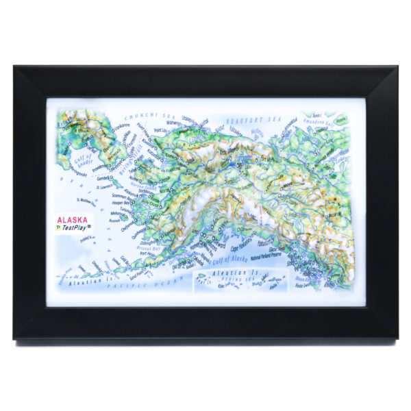 Alaska 3D Map by TestPlay - Souvenir, Keepsake, Decor