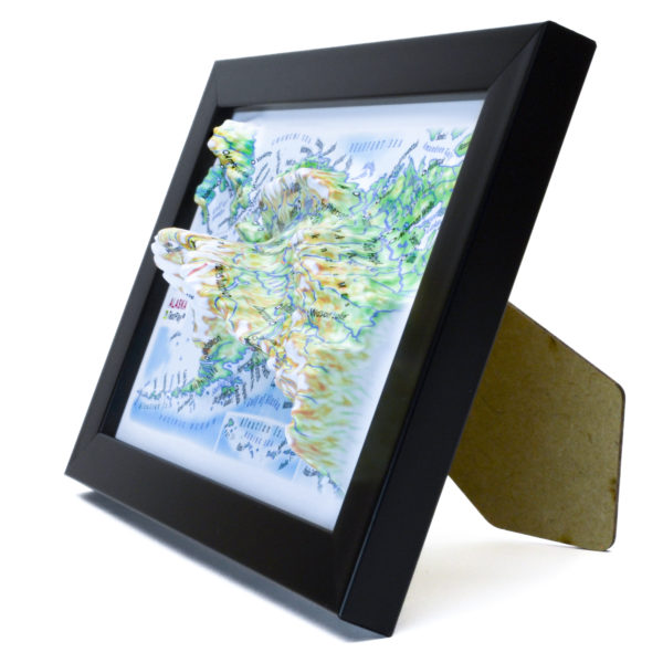 Alaska 3D Map by TestPlay - Souvenir, Keepsake, Decor