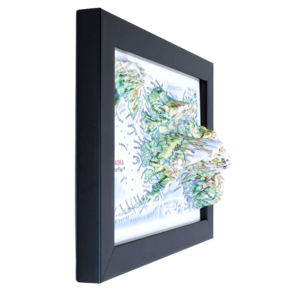 Alaska 3D Map by TestPlay - Souvenir, Keepsake, Decor
