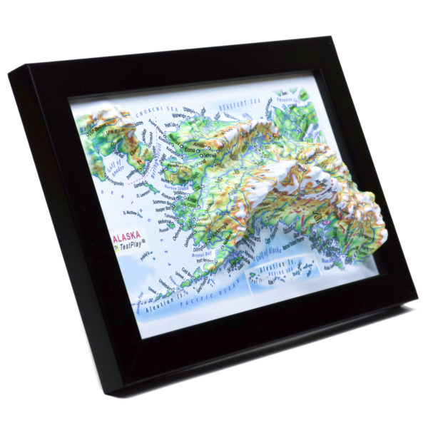 Alaska 3D Map by TestPlay - Souvenir, Keepsake, Decor