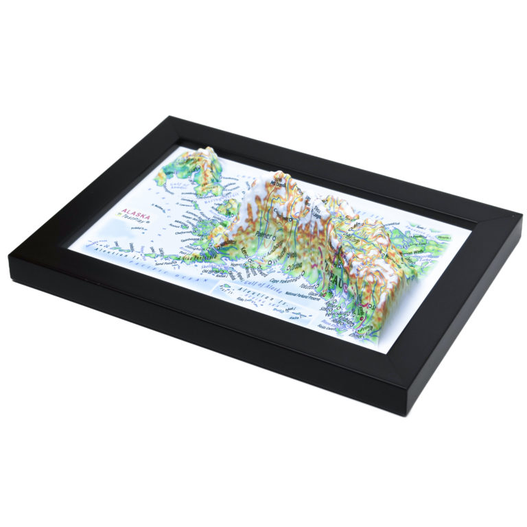 Alaska 3D Map by TestPlay - Souvenir, Keepsake, Decor