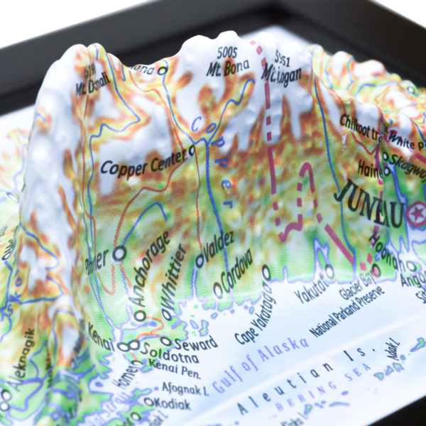 Alaska 3D Map by TestPlay - Souvenir, Keepsake, Decor