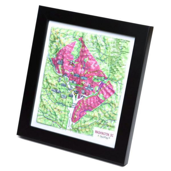 50_Washington, DC 3D Map_06 Washington, DC 3D Map by TestPlay - Souvenir, Keepsake, Decor