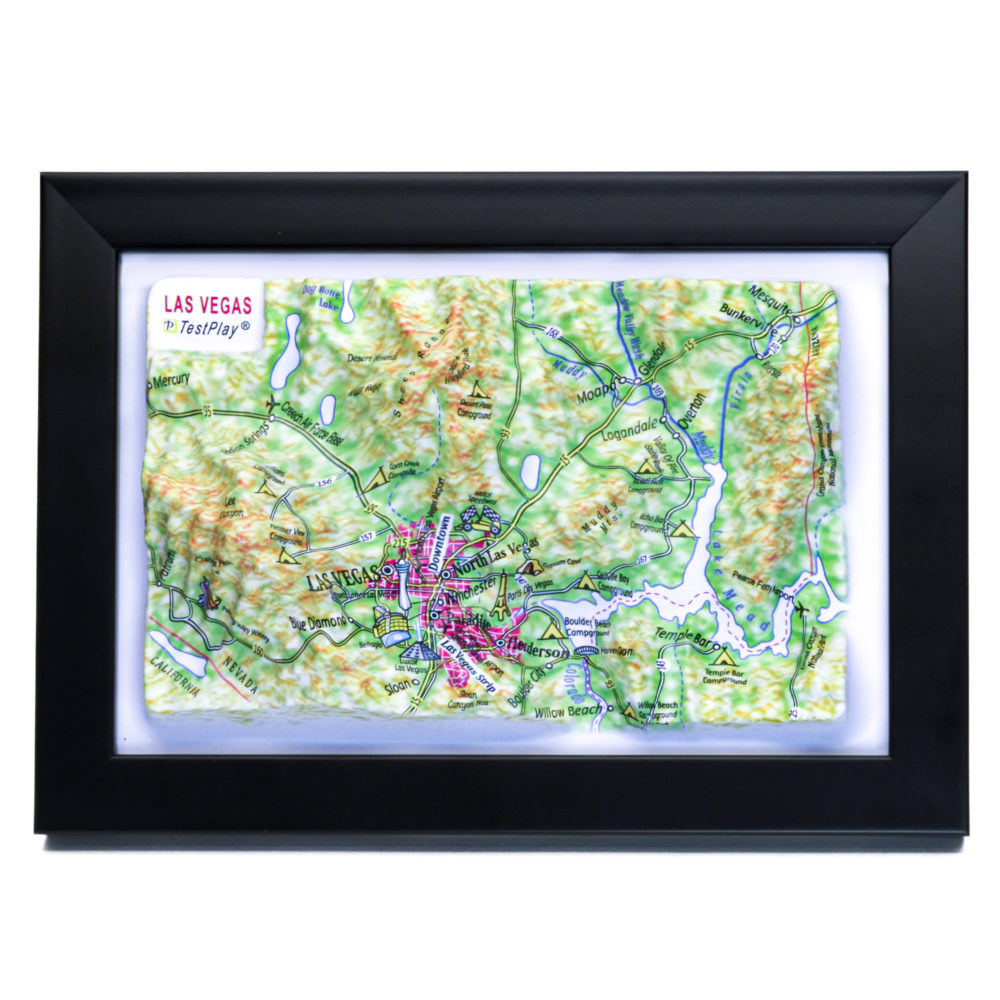Las Vegas 3D Map by TestPlay - Souvenir, Keepsake, Decor