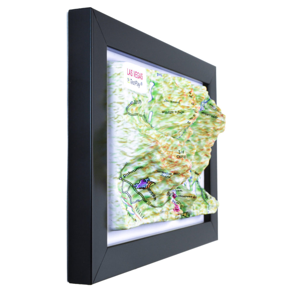 Las Vegas 3D Map by TestPlay - Souvenir, Keepsake, Decor