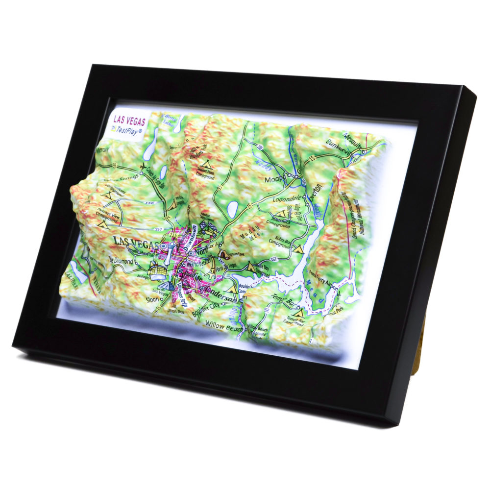 Las Vegas 3D Map by TestPlay - Souvenir, Keepsake, Decor