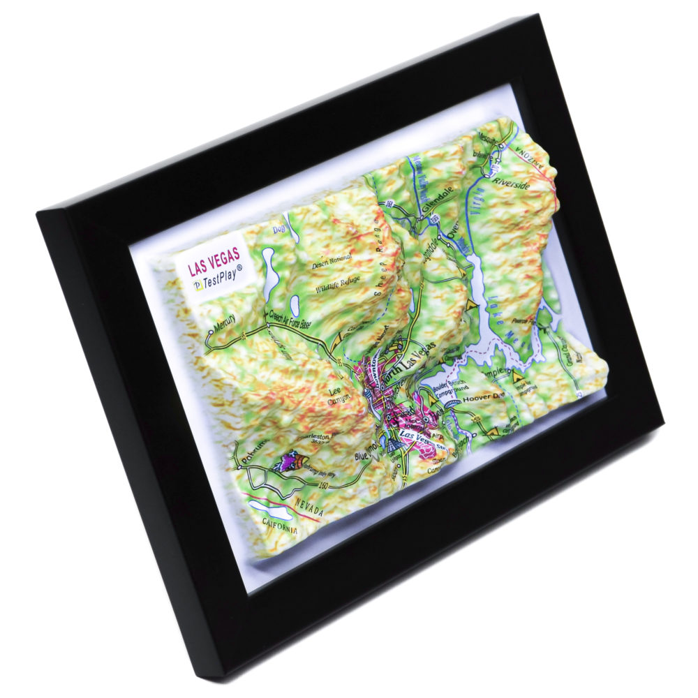 Las Vegas 3D Map by TestPlay - Souvenir, Keepsake, Decor