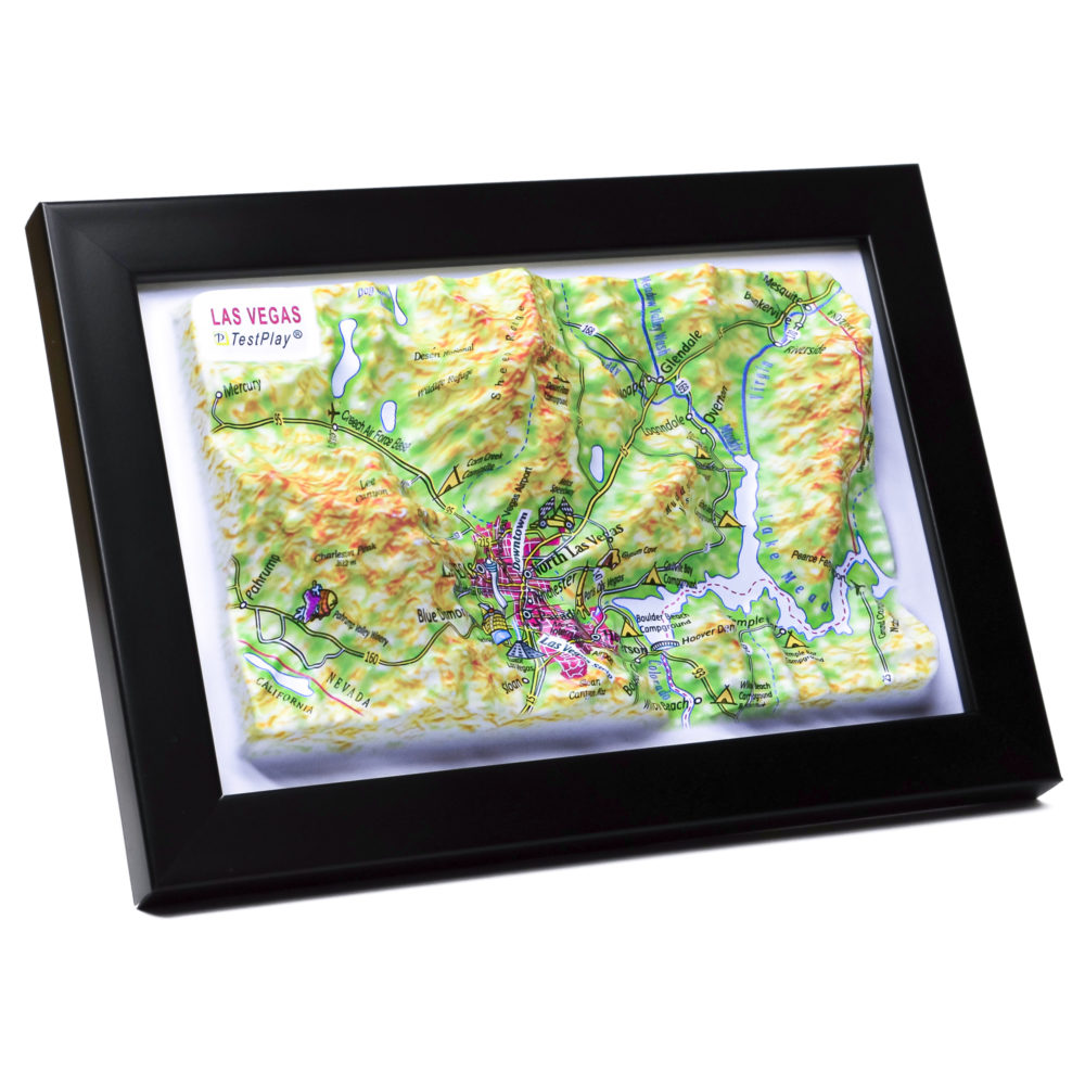 Las Vegas 3D Map by TestPlay - Souvenir, Keepsake, Decor
