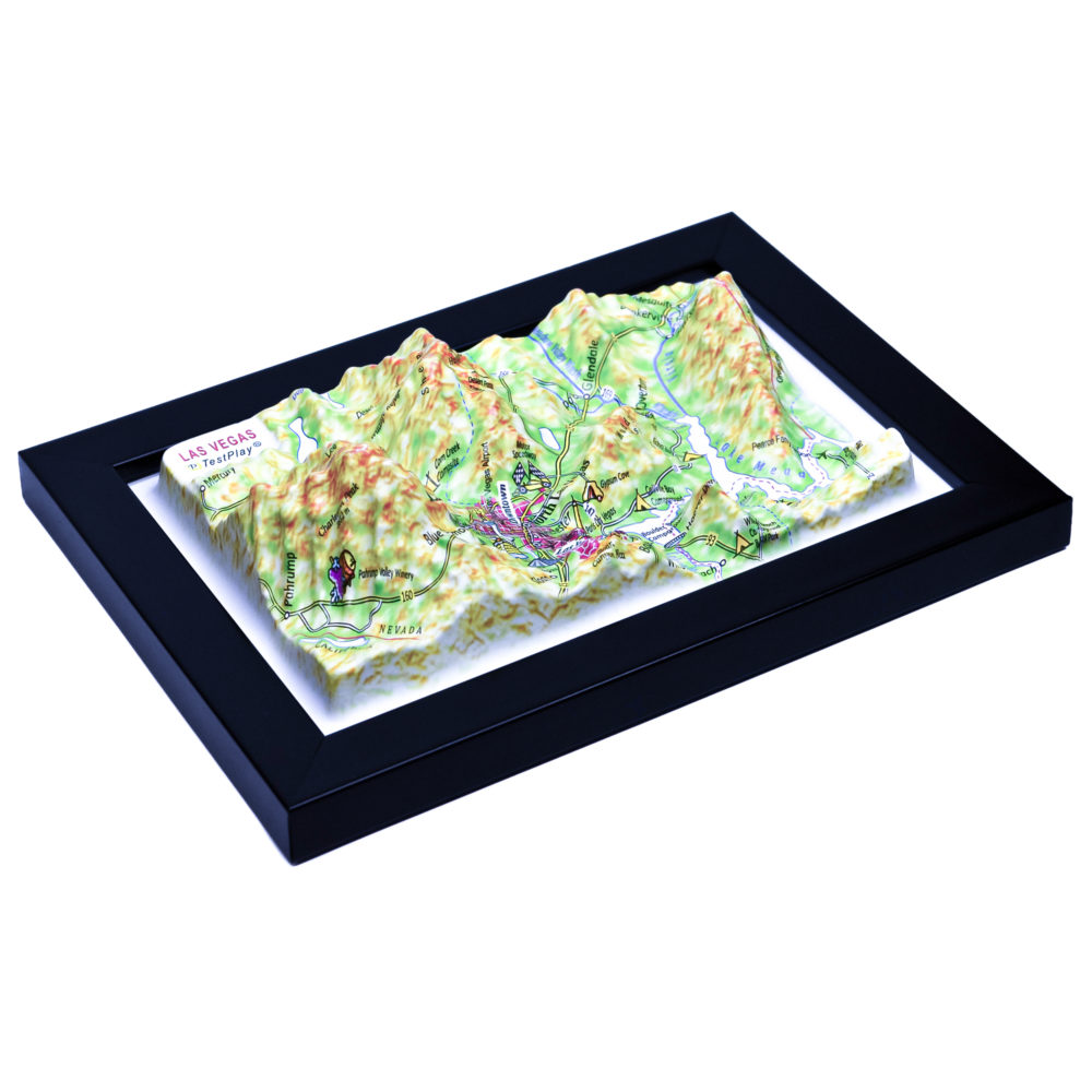 Las Vegas 3D Map by TestPlay - Souvenir, Keepsake, Decor
