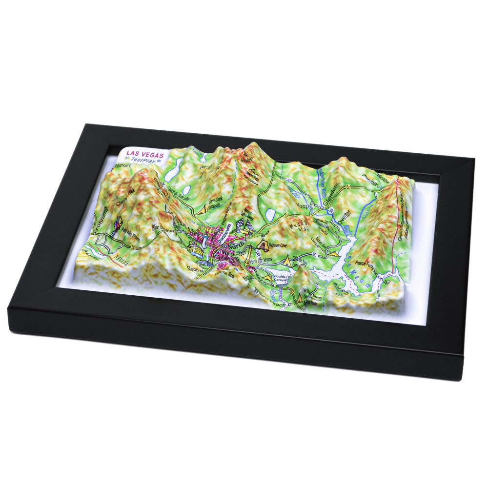 Las Vegas 3D Map by TestPlay - Souvenir, Keepsake, Decor