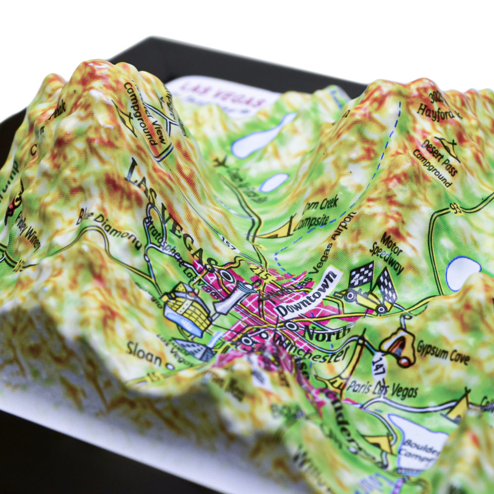 Las Vegas 3D Map by TestPlay - Souvenir, Keepsake, Decor