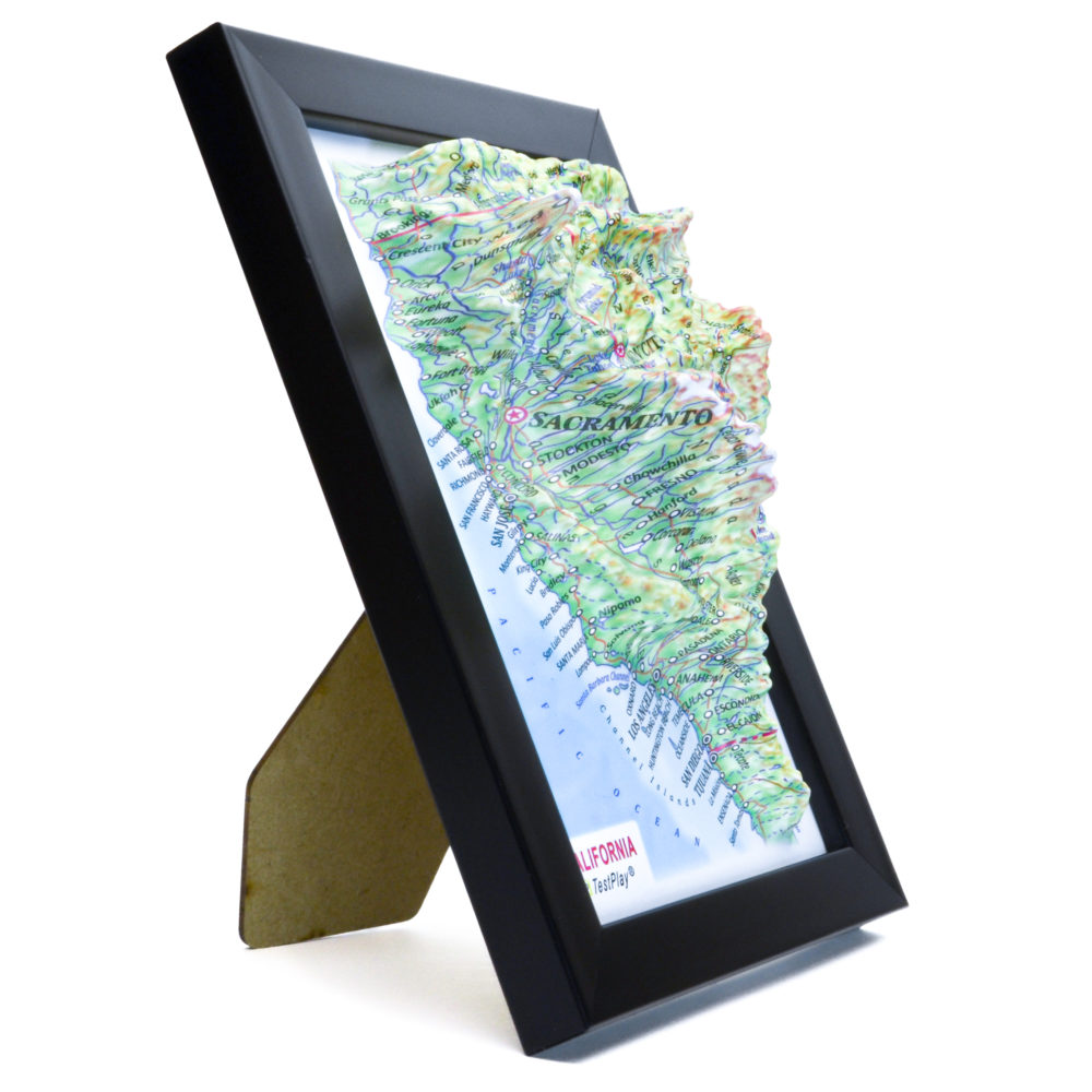 California 3D Map by TestPlay - Souvenir, Keepsake, Decor