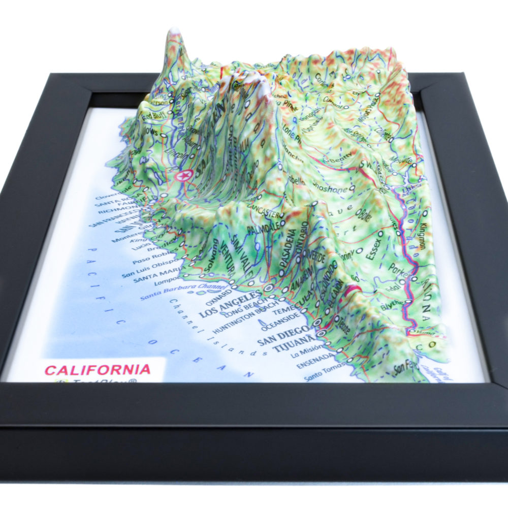 California 3D Map by TestPlay - Souvenir, Keepsake, Decor