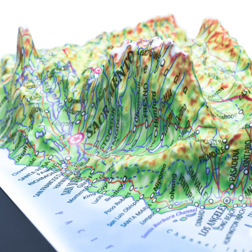 California 3D Map by TestPlay - Souvenir, Keepsake, Decor