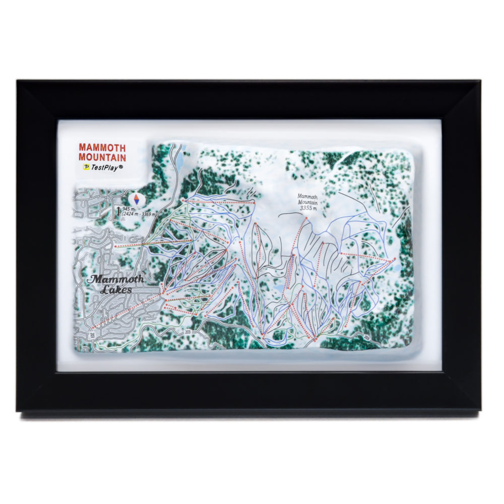 Mammoth Mountain 3D Ski Map by TestPlay - Souvenir, Keepsake, Decor