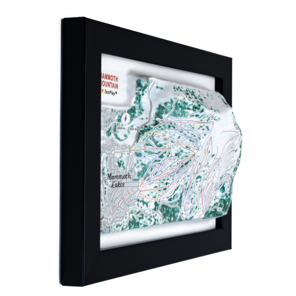 Mammoth Mountain 3D Ski Map by TestPlay - Souvenir, Keepsake, Decor