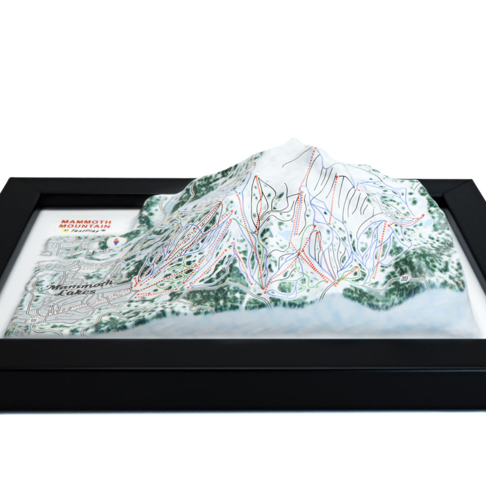 Mammoth Mountain 3D Ski Map by TestPlay - Souvenir, Keepsake, Decor