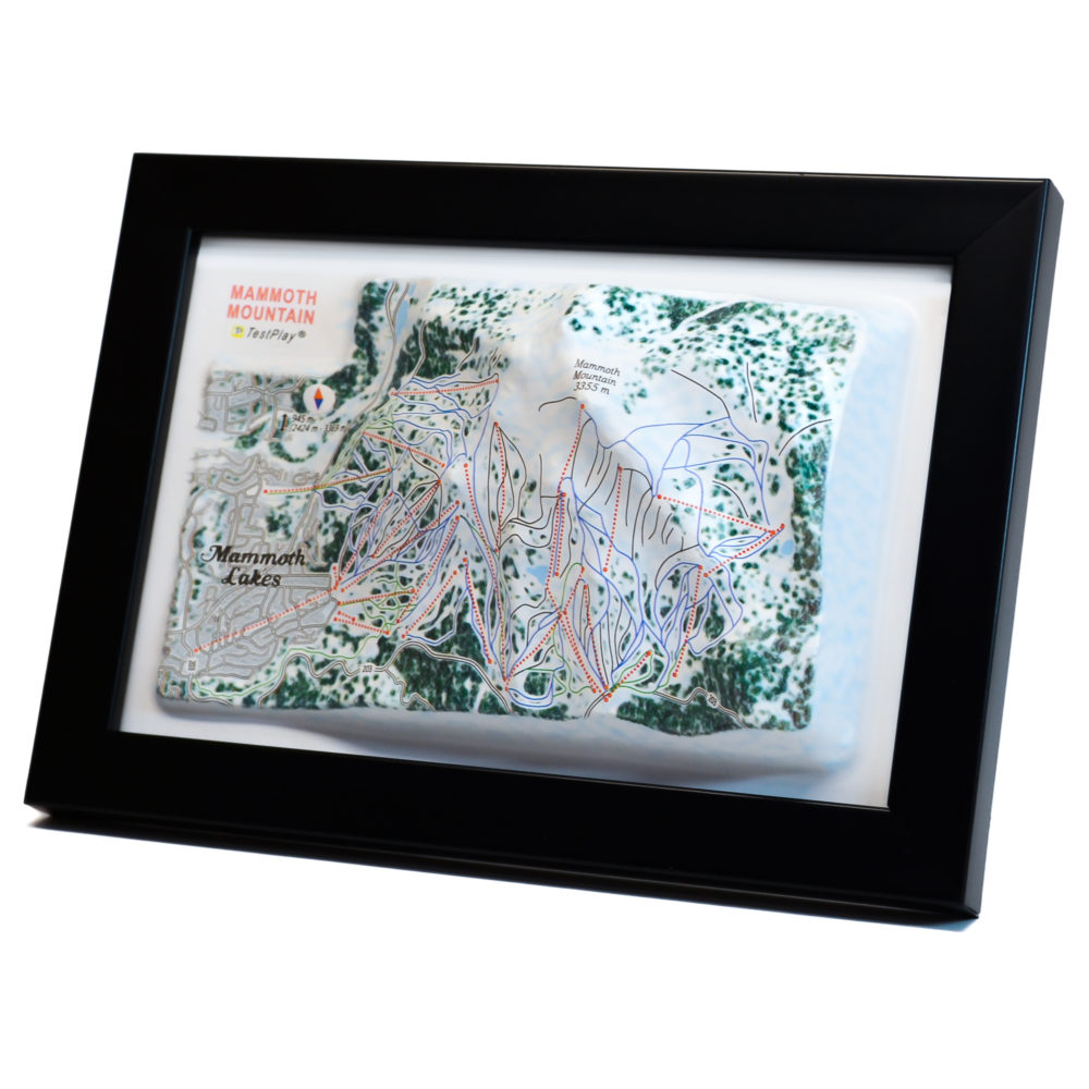 Mammoth Mountain 3D Ski Map by TestPlay - Souvenir, Keepsake, Decor