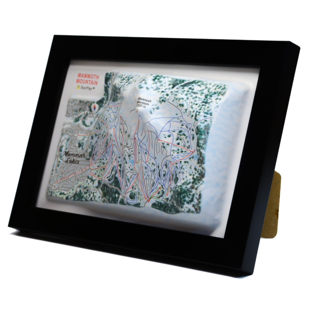 Mammoth Mountain 3D Ski Map by TestPlay - Souvenir, Keepsake, Decor