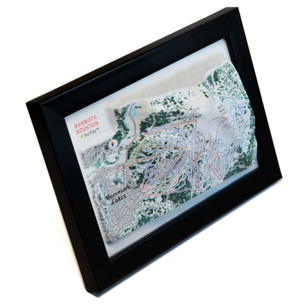 Mammoth Mountain 3D Ski Map by TestPlay - Souvenir, Keepsake, Decor