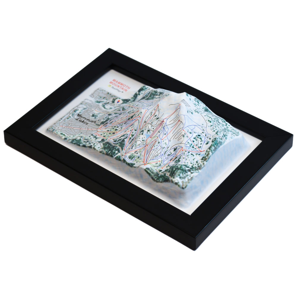 Mammoth Mountain 3D Ski Map by TestPlay - Souvenir, Keepsake, Decor