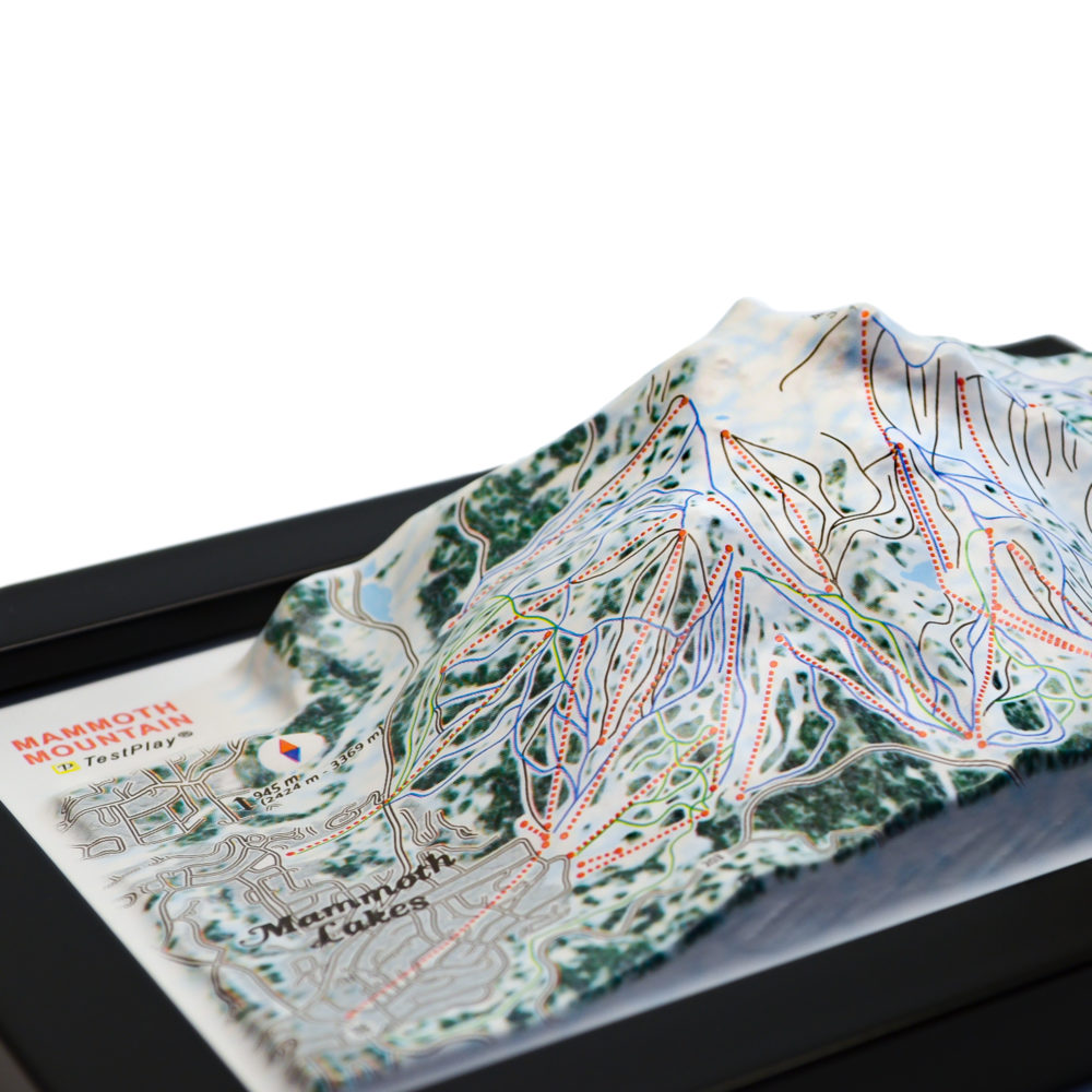 Mammoth Mountain 3D Ski Map by TestPlay - Souvenir, Keepsake, Decor