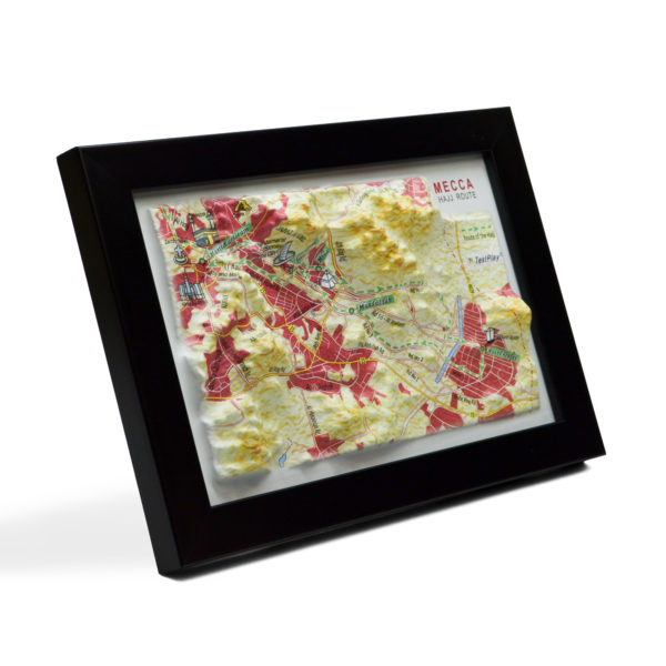 42_Mecca 3D Map_05 Mecca Hajj Route 3D Map by TestPlay — Raised Relief City Map