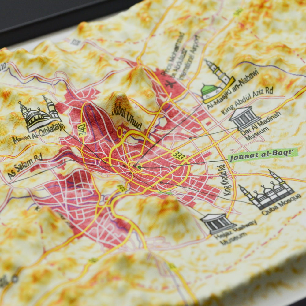 43_Medina 3D Maps11 Medina Saudi Arabia 3D Map by TestPlay — Raised Relief City Map